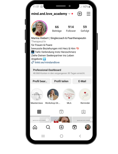 Frei Handy Instagram Story